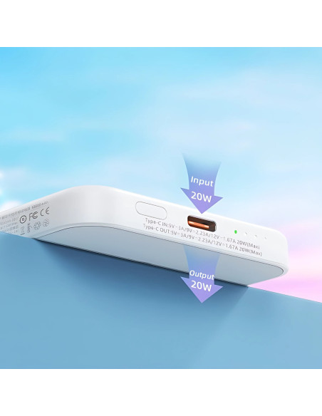 REMAX RPP-65 magnetinė išorinė baterija - powerbank 20W, 10000 mAh, tamsiai mėlyna