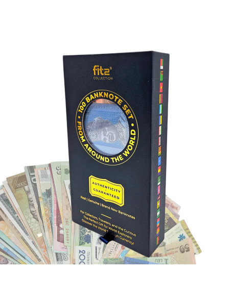 100 skirtingų banknotų rinkinys iš įvairių pasaulio šalių FIT2 Collection
