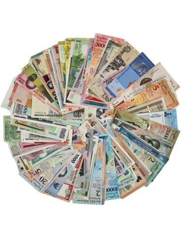 100 skirtingų banknotų rinkinys iš įvairių pasaulio šalių FIT2 Collection — vaizdas 2