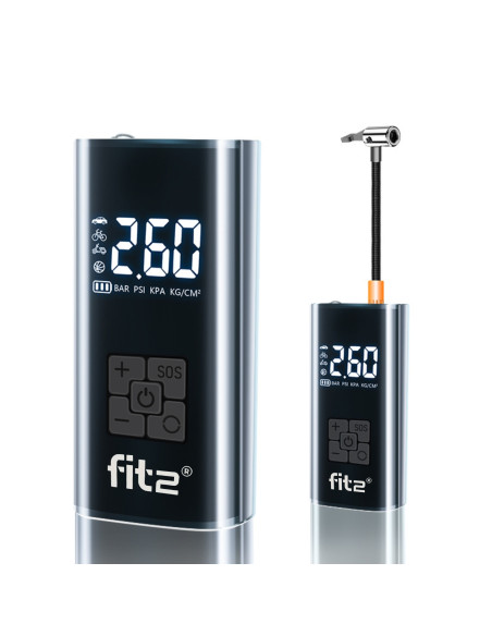 Elektrinė-akumuliatorinė oro pompa FIT2 Bike