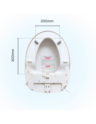 Smart toilet seat with bidet, heated seat and...