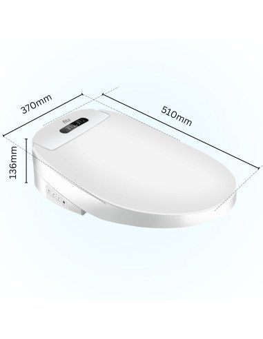 Smart toilet seat with bidet, heated seat and...