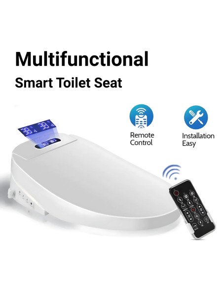 Smart toilet seat with bidet, heated seat and dryer FIT2 L-ASC405-L (49-55 cm klozetams)