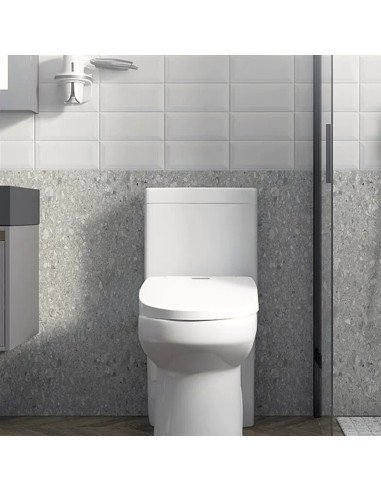 Smart toilet seat with bidet, heated seat and...