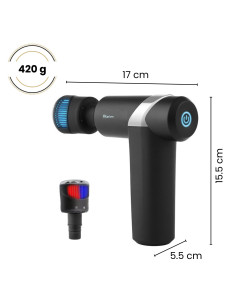 Massage gun FIT2PRO with cooling and heating (black)