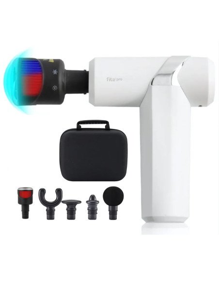 Massage gun FIT2pro with cooling and heating (white)