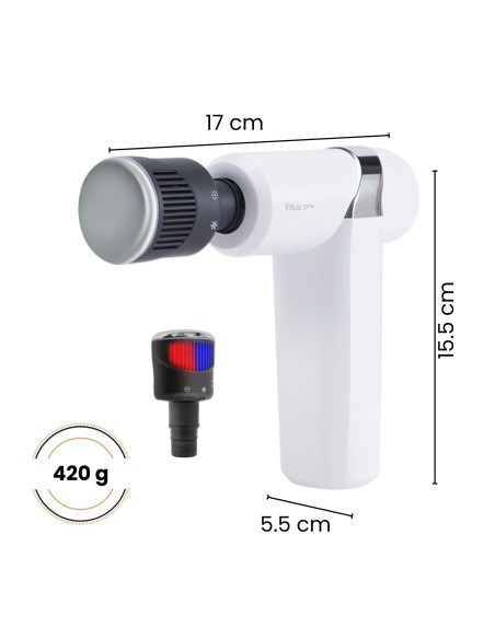Massage gun FIT2pro with cooling and heating (white)