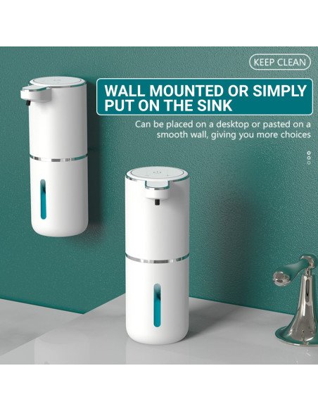 Automatinis muilo dozatorius FIT2 P11 su jutikliu, 380 ml, USB, IPX5, gelinis — vaizdas 4