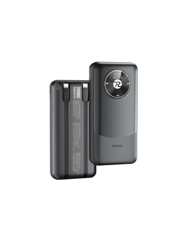Išorinė baterija (Powerbank) REMAX RPP-38 20000mAh 2.4A su 2× USB, juoda