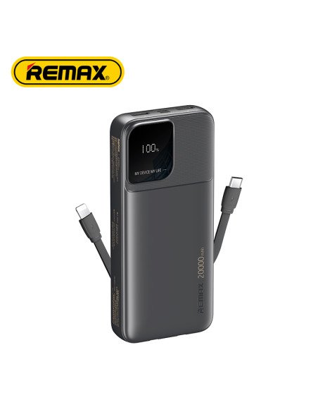 Išorinė baterija (Powerbank) REMAX RPP-658 20000mAh su dviguba įvestimi ir trigubu išėjimu, juoda