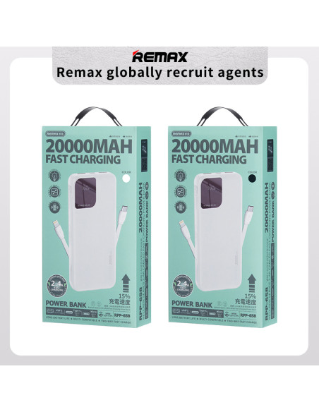 REMAX RPP-658 išorinė baterija - Powerbank 20000mAh, juoda