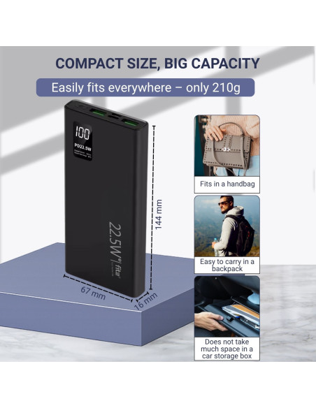 Powerbank FIT2 K7 10000mAh, Black