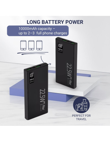 Išorinė baterija - powerbank FIT2 K7, 10000mAh,...