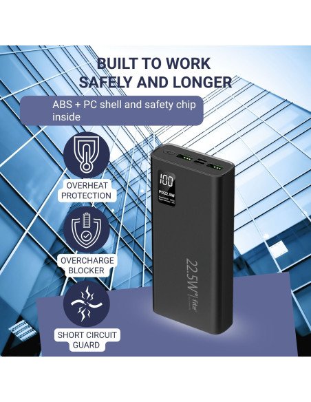 Powerbank FIT2 K8, 20000mAh, Black — view 4