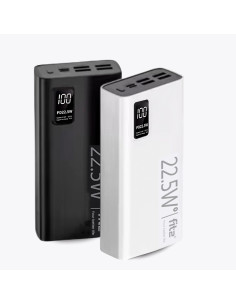 FIT2 K8 išorinė baterija 20000mAh – 22.5W PD greitas įkrovimas | 2x USB ir Type-C | Juoda