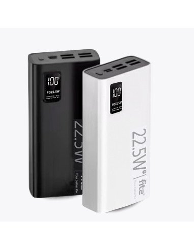 Išorinė baterija - powerbank FIT2 K9, 30000mAh, juoda