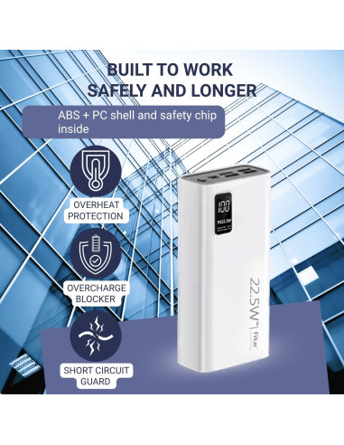 Išorinė baterija - powerbank FIT2 K9, 30000mAh,...