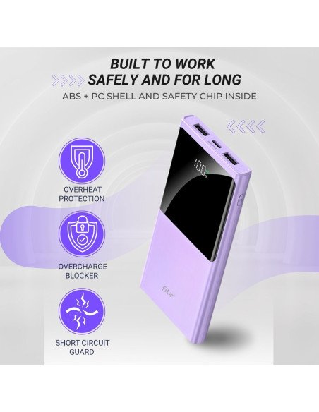 Powerbank FIT2 K10 10000mAh, Purple — view 3