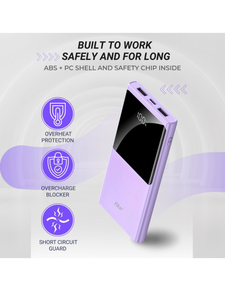 Powerbank FIT2 K10 10000mAh, Purple