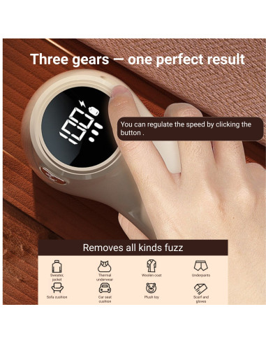 Drabužių pūkų rinkiklis FIT2, belaidis, elektrinis