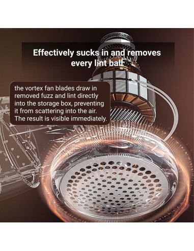 Drabužių pūkų rinkiklis FIT2, belaidis, elektrinis