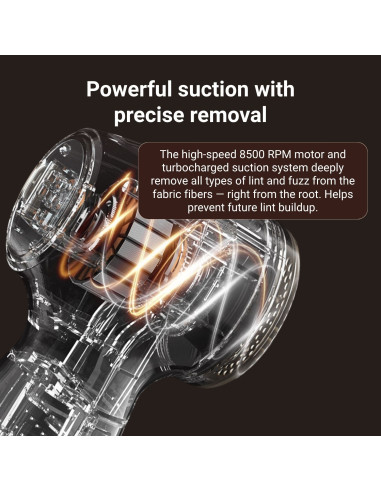 Drabužių pūkų rinkiklis FIT2, belaidis, elektrinis