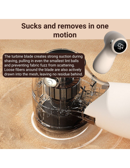 Drabužių pūkų rinkiklis FIT2, belaidis, elektrinis