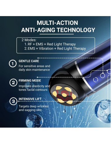 RF Facial Care Device with EMS Microcurrents,...