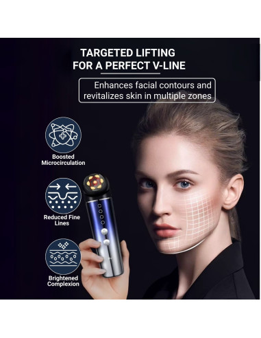 RF Facial Care Device with EMS Microcurrents,...