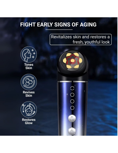 RF Facial Care Device with EMS Microcurrents, RED Light  + SignaGel® Gel