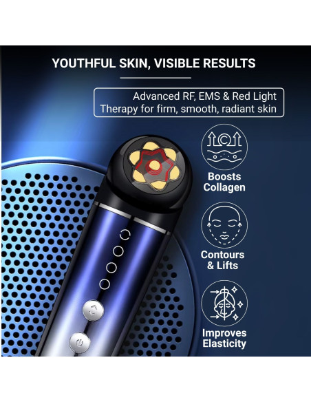 RF Facial Care Device with EMS Microcurrents, RED Light  + SignaGel® Gel