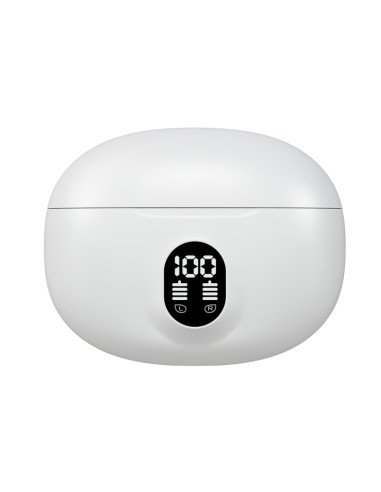 Belaidės TWS ausinės FIT2 FITH895 Bluetooth 5.4 su įkrovimo dėklu, balta — vaizdas 3