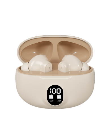 FIT2 TWS Wireless Earbuds Bluetooth 5.4 with Charging Case FITH895, Beige — view 5