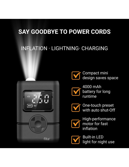 Air Compressor FIT2 Mini, Portable, Rechargeable