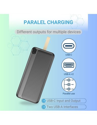 Powerbank FIT2 22.5W, 50000 mAh, Black