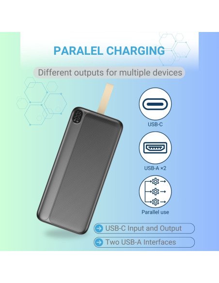 Powerbank FIT2 22.5W, 50000 mAh, Black