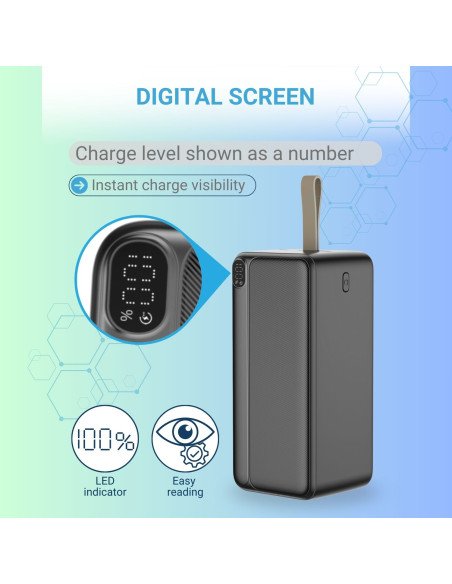 Powerbank FIT2 22.5W, 50000 mAh, Black