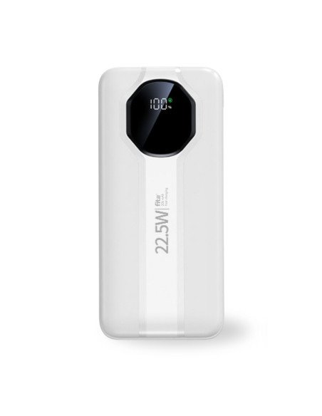 FIT2 Y1240 Fast Charging Power Bank 20000 mAh, 22.5 W PD, LED digital display, White