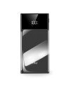 FIT2 K100 greitojo įkrovimo išorinė baterija 20000 mAh, 22,5 W PD, LED skaitmeninis ekranas, juoda