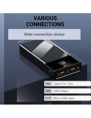 FIT2 K100 Fast Charging Power Bank 20000 mAh,...