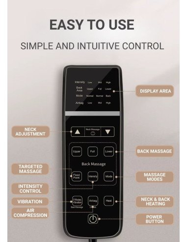Massage seat FIT2 with Kneading, Tapping, Air...