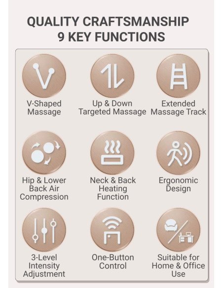Massage seat FIT2 with Kneading, Tapping, Air Suspension and Heating
