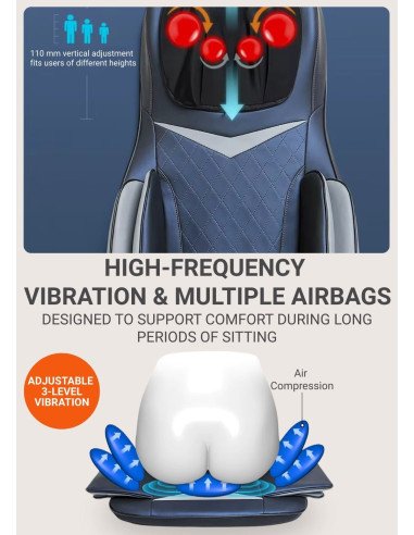 Massage seat FIT2 with Kneading, Tapping, Air...