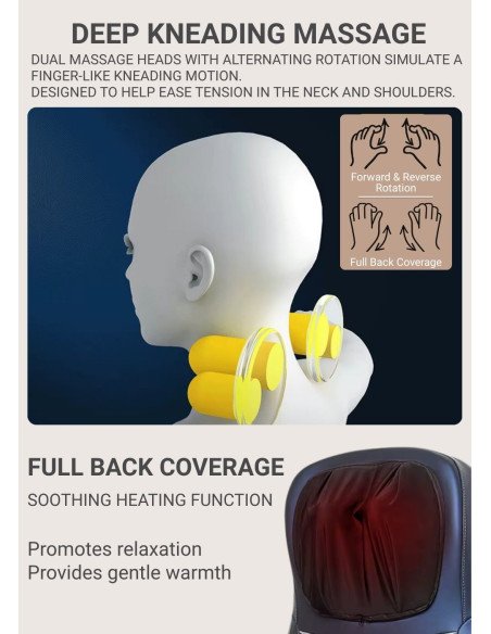 Massage seat FIT2 with Kneading, Tapping, Air Suspension and Heating