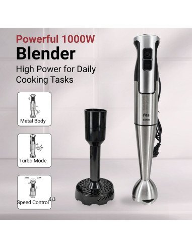 FIT2 Perfect Cook Electric Hand Blender 1000W with Potato Masher — view 2