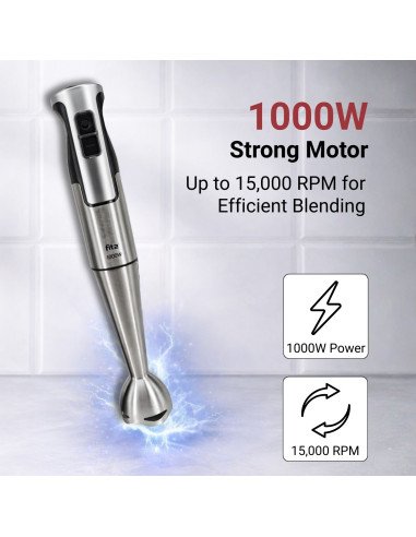 FIT2 Perfect Cook Electric Hand Blender 1000W with Potato Masher — view 3