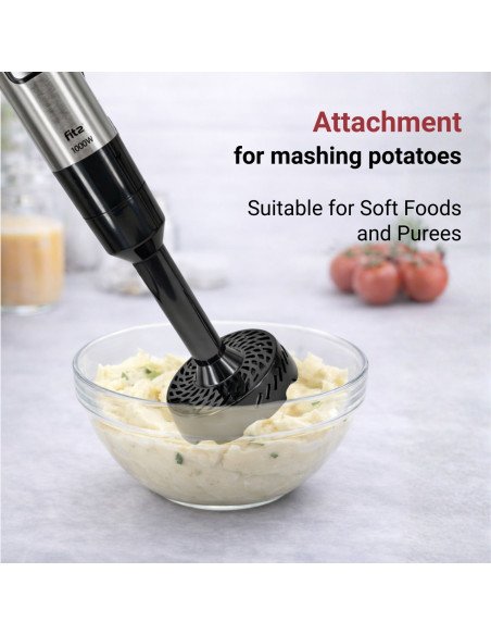 FIT2 Perfect Cook Electric Hand Blender 1000W with Potato Masher
