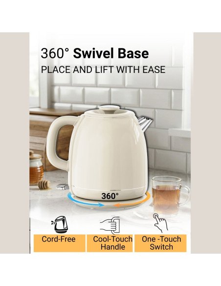 FIT2 Electric Kettle YD-2035 2 L, 1800 W, Double-Wall, 304 Stainless Steel