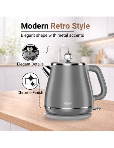 FIT2 Electric Kettle FITYD1830, 1.8 L, 1800 W,...