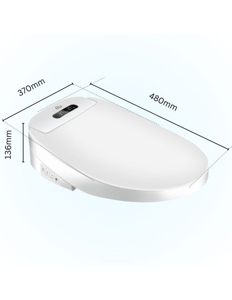Smart toilet seat with bidet, heated seat and dryer FIT2, small